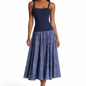 House of AAMA  navy blue dress